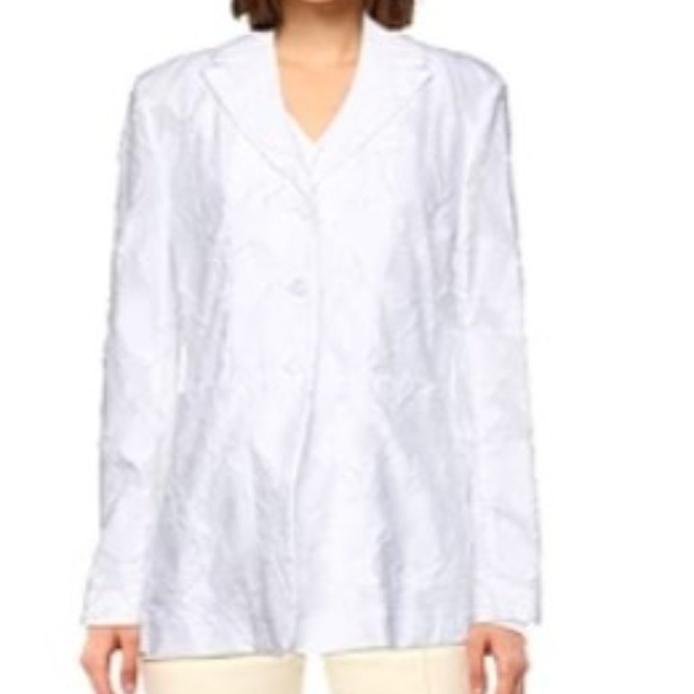 Beatrice .B Italia white jacquard blazer XS